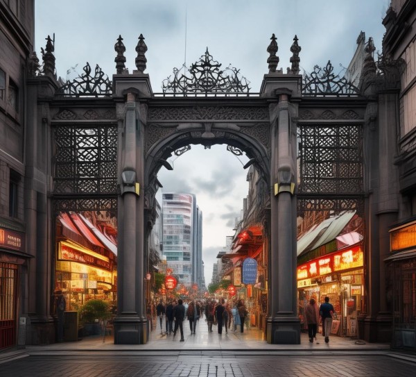 城市门，餐饮服务连接城市的另一扇门